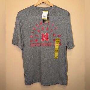 NWT Captivating University of Nebraska Gray T-Shirt